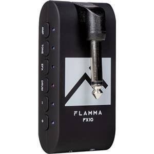 FLAMMA Amplificatore per cuffie per chitarra portatile con 28 scanalature per batteria, 14 effetti integrati, 14 modelli di amplificatori, 5 colori di tono, supporto Bluetooth USB Registrazione audio