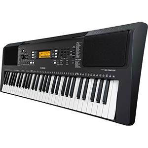 Yamaha Digital Keyboard PSR-E363 - Tastiera Digitale portatile ideale per principianti - Design compatto, con 61 tasti dinamici sensibili al tocco e funzioni di apprendimento - Nero