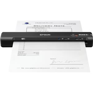 Epson WorkForce ES-60W Scanner Portatile Compatto, Wireless Wi-Fi Direct USB, pannello LCD, Scansione 600dpi, Alimentazione Automatica, Scansione 8,5 ppm, JPEG, PDF, TIFF Supportati, Software Incluso