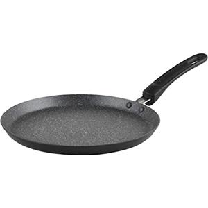 Russell Hobbs RH02852EU7 - Padella per crêpe e pancake, in alluminio, antiaderente, grande, piatta, 25 cm, rivestimento in marmo metallico, impugnatura morbida, adatta a piano cottura a induzione, per