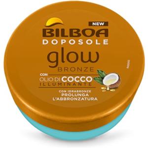 Bilboa Doposole Glow Bronze, Doposole con Olio di Cocco, Nutriente e illuminante. Prolunga l'Abbronzatura e la Mantiene, Con Idrabronze, Dermatologicamente Testato, Formato 250 ml