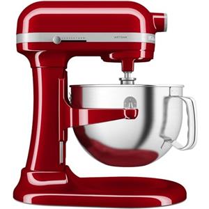 KitchenAid Robot da Cucina | Artisan | Robot da cucina multifunzione con ciotola sollevabile | Con 5 accessori | 5,6L | Rosso imperiale