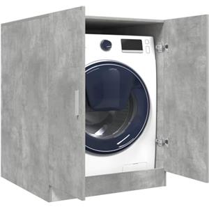 LAPOOH Mobile per Lavatrice Grigio Cemento 70,5x71,5x91,5 cm,Mobilia per Lavatrice,Mobili per Interni e per Esterni,Decorazioni per la Casa-856639