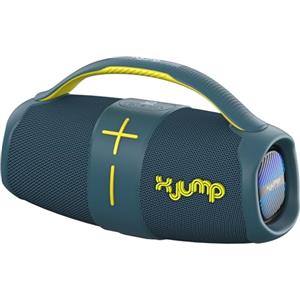 X JUMP XJ 120 Cassa Wireless Portatile Amplificata 40W, Alte Prestazioni, Funzione TWS, USB, AUX-IN, Microfono Incorporato, Speaker Wireless Resistente all'Acqua Waterproof IPX5, Blu