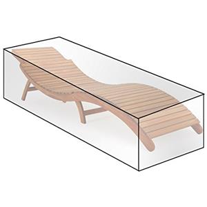 WOLTU Copertura Protettiva per Sedie, Sdraio da Esterno in PE, Copertura per Mobili da Giardino 218x77x55 cm Telo Anti-UV Impermeabile Resistente allo Strappo