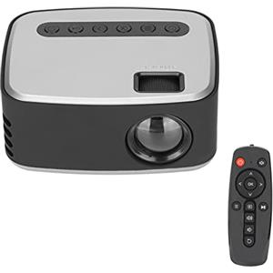 Annadue Mini Proiettore, Videoproiettore Portatile Full HD 1080P, Proiettore LED Intelligente Altoparlante Integrato, Proiettore Home Theater Compatibile con Smartphone/TV