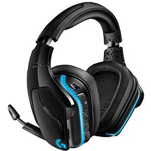 Logitech G Cuffie da gioco RGB wireless Logitech G935, audio surround 7.1, DTS X 2.0, driver Pro-G da 50 mm, 2,4 GHz, microfono Rocker, PC/Mac/PS4/Nintendo Switch - Nero