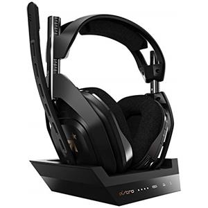 ASTRO Gaming A50 Cuffia Wireless + Stazione Base di Ricarica, 4° Gen, Dolby Audio, Controllo Equilibrio Gioco/Voce, 2.4 GHz Wireless, 15 m di portata per Xbox Series X|S, Xbox One, PC, Nero/Oro