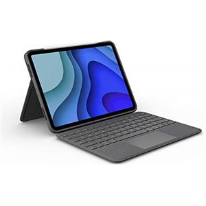 Logitech Folio Touch iPad Pro da 11 pollici (1a, 2a, 3a, 4a gen - 2018, 2020, 2021, 2022) Custodia con tastiera - Tastiera retroilluminata, trackpad, Smart Connector, ITA QWERTY - Grafite