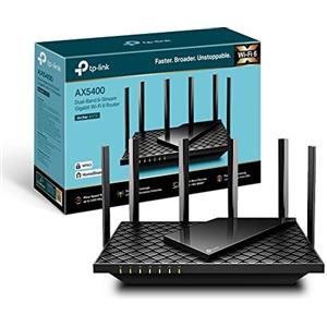 TP-Link Archer AX73 Router Wi-Fi 6 Dual-Band AX5400Mbps, 5 Porte Gigabit, 1 Porta USB 3.0, Router F (FTTH | FTTB | Ethernet), TP-Link HomeShield, OneMesh, Tether App, Compatibile con Alexa