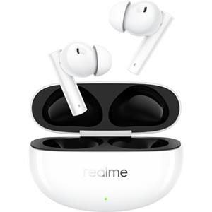 realme Buds Air 5 Cuffie Bluetooth, Cancellazione attiva del rumore fino a 50 dB 2.0, Mega driver titanizzato da 12,4 mm, Cancellazione del rumore a 6 microfoni durante le chiamate, Bianco