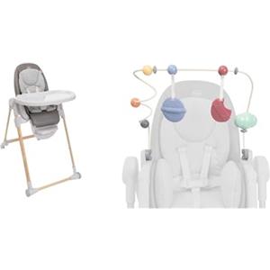 Chicco Polly Armonia Seggiolone Evolutivo con Barra Gioco Inclusa, Seggiolone Pappa per Bambini da 0 Mesi a 40 kg, Seggiolone Reclinabile, Altezza e Poggiapiedi Regolabili, 4 Ruote, Chiusura Compatta