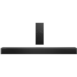 Hisense HS2100 Soundbar 2.1, 240W, Subwoofer Sottile Esterno wireless, Supporta Dolby Digital e DTS Virtual:X, Bluetooth, HDMI, USB, Ingresso Audio Ottico