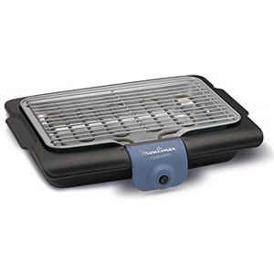 Moulinex Accessimo Barbecue Elettrico Da Tavolo Barbecue Da Esterno 2100W Facile Pulizia Vassoio Acqua Riduzione Fumo E Odori Made in France BG134812