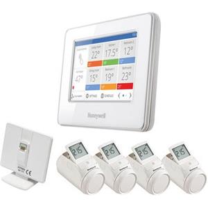 Honeywell - Set di 4 radio-termostati Wi-Fi Evohome Connected, per termosifone HR92