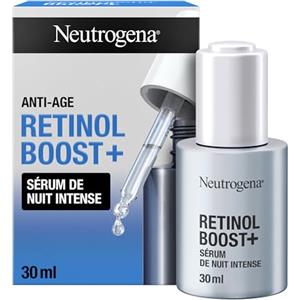 Neutrogena Retinol Boost + Siero Notte Intenso, Siero viso super concentrato con 0,23% di Retinolo Puro, Siero viso antirughe intenso e nutriente, Siero retinolo contro le rughe più profonde, 30 ml