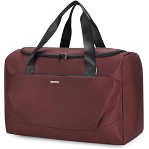 ECOHUB Bagaglio a Mano Easyjet 45x36x20 Borsone da Viaggio Borsa Pieghevole da Viaggio Borsone da Viaggio Ecologico Borse da Viaggio Borsa per Weekend Borsone per Airlines Borsa da Cabina (Rosso)