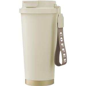 EACHPT Tazza Termica da Caffè 530ml,Thermo Coffee Mug to Go in Acciaio Inossidabile,Fodera in ceramica, Borraccia Caffe Ermetica Portatile per Caldo e Freddo,Coffee Cup da Viaggio