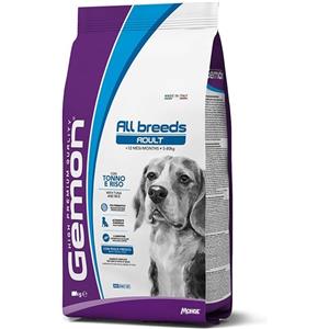 Gemon all breed Adult Tonno e Riso kg 15. Crocchette Per Cani