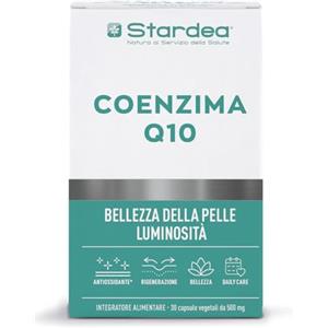 STARDEA COENZIMA Q10 | 30 Capsule Vegetali | Nutricosmetico pelle | Integratore bellezza | Coenzima Q10 120mg con Magnesio e Rame |Luminosità pelle | Antiossidante | Ubichinone | Anti age | Stardea