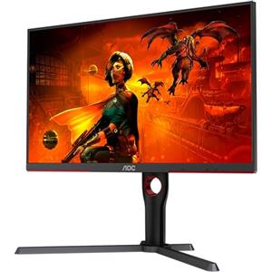 AOC Gaming U27G3X - Monitor UHD da 27 pollici, 160 Hz, FreeSync Pre., G-Sync comp., HDR400 (3840x2160, 1ms GtG, HDMI 2.1, DisplayPort) nero-rosso