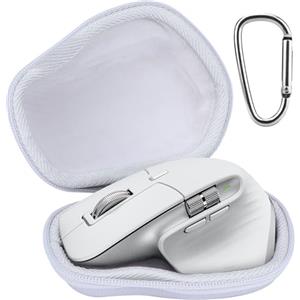 Lebakort Duro Viaggio Caso Custodia per Logitech MX Master 3S MX Master 3 MX Matser 2S Mouse wireless ad alte prestazioni con scorrimento ultraveloce (Bianco)