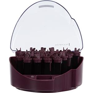 Remington Bigodini Riscaldabili - Sistema Easy Clip: per ricci definiti in modo uniforme - Tecnologia ionica per capelli liberi dal crespo, 3 misure: 19 mm, 22 mm, 27 mm, nero-viola, KF40E