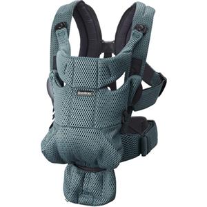 BabyBjörn Marsupio Move Ergonomico in Mesh 3D Verde Salvia - Da 0 a 15 Mesi, Supporto Lombare e 3 Posizioni
