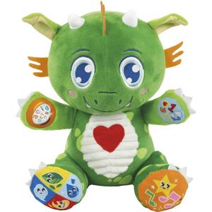 Clementoni Dino Draghetto Birichino - Peluche Parlante Interattivo per Bambini 6 Mesi con Effetti Sonori e Luminosi