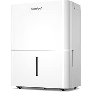 COMFEE' Deumidificatore Casa Muffa 20L/24h, Adatto fino a 40㎡, Tanica da 3L, Deumidificazione Smart, Controllo WiFi, Compatibile con Alexa, Ruote Piroettanti, Timer, MDDF-20DEN7-WF