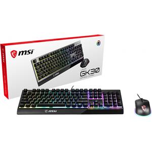 MSI Tastiera + Mouse Gaming MSI Vigor GK30 COMBO - Kit composto da Tastiera VIGOR GK30 RGB con switch a membrana s...