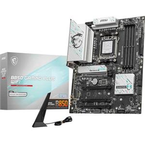 MSI B850 GAMING PLUS WIFI, Scheda madre ATX - Supporta i processori AMD Ryzen 9000/8000 / 7000, AM5 - Memory Boost DDR5 8200+ MT/s (OC), PCIe 5.0 x16 e 4.0 x16, M.2 Gen5, Wi-Fi 7, 5G LAN