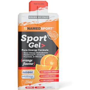 Named Sport Gel Orange 25ml - Integratore Energetico a Rilascio Differenziato con D-Ribosio e Isomaltulosio, Gusto Arancia