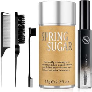 SPRINGSUGAR 5 Pcs Hair Wax Stick for Flyaways Edge Control Slick Stick - Hair Styling Products Includes Wax Stick for Hair, Hair Finishing Stick, Hair Styling Comb, Hair Gel Stick for Fly Away for Women