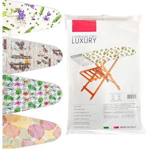 TUOLON Copriasse da Stiro 60 x 160 cm Universale per Ferri a Vapore Pratico e Morbido Copri ASSE da Stiro Telo con Elastico Copertina Colori Assortiti Made in Italy