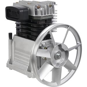 innytund Pompa a testa del compressore d'aria 3HP 2.2 kW cilindro tipo testa aria strumento con silenziatore, 150 PSI 250 l/min, testa cilindrica in alluminio, doppio cilindro