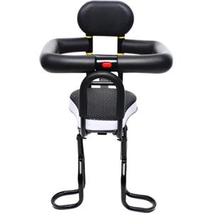 Wensiy Seggiolino per bicicletta anteriore, seggiolino per bambini, 40 kg, sedile anteriore per bambini, sedile anteriore per bambini, sedile di sicurezza per biciclette pieghevoli, bici da corsa e