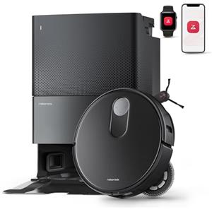 roborock Qrevo Slim Robot Aspirapolvere 8,2 cm, Navigazione 3D ToF di Next-gen, 11.000 Pa, Sistema Carpet Boost+, Lavaggio Mocio ad Acqua Calda, Pulire l'area Sotto i Divani Bassi e gli Armadietti