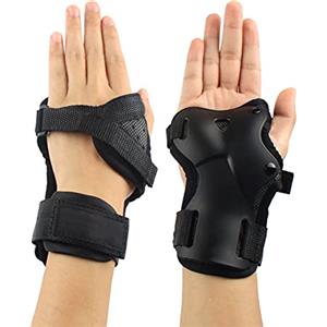 Andux Guanti da sci per polso estesi e polsi, con protezione dura regolabile HXHW-05 (M)