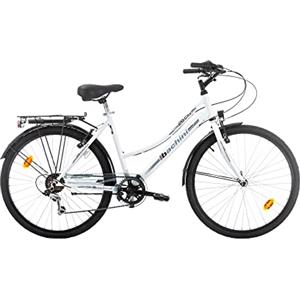 Multibrand Distribution Multibrand, PROBIKE CITY 26, 26 pollici, 460mm, Comfort City Bike, Unisex, 7 velocità, anteriore e posteriore Parafango, Bianco