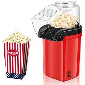 21S MACCHINA POP CORN POTENZA 1200W SENZA OLIO FESTE PARTY BAMBINI COPERCHIO RIMOVIBILE