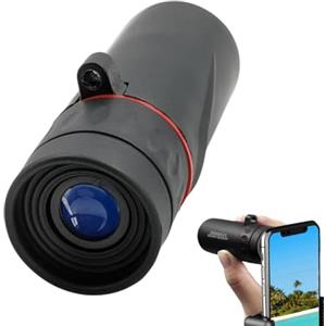 Ruwshuuk Monoculare per smartphone ad alta potenza, cannocchiale monoculare per adulti, Monocoli con visione più ampia per adulti, Telescopio monoculare per osservare le stelle notturne per bambini,