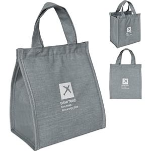 volumoon Borsa Termica Pranzo, Impermeabile Porta Pranzo, Riutilizzabile Borsa Frigo Piccola Portatile, Borsa per il Pranzo Isolata Portatile, Borsa per il Pranzo per Lavoro, Scuola, Picnic (Grigio)