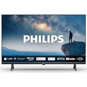 Philips 40PFS6009 FHD LED Smart TV - Display 40'' con piattaforma Titan OS, Pixel Plus HD e audio Dolby Digital, funziona con Alexa e Google Voice Assistant - Cornice nera opaca