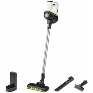 Kärcher Aspirapolvere senza fili VC 6 Cordless ourFamily VERSIONE BIANCA, 2 livelli di aspirazione, 50 minuti di autonomia, peso: 2,8 kg, batteria da 25,2 V, supporto a parete con funzione di ricarica