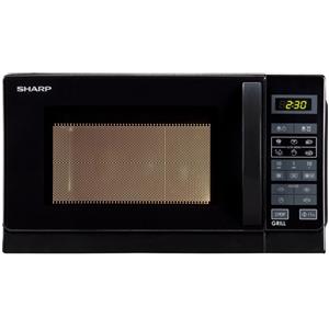 Sharp Forno A Microonde Sharp R642BKW 800 W 20 Litri Touch (A25,7xL43,9xP35,8) Nero Grill Con Griglia Al Quarzo