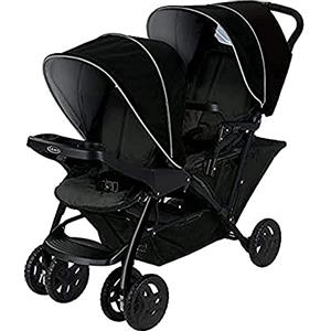 Graco Stadio Duo Click Connetti Tandem Doppio Passeggino, Nero/Grigio - 13790 g