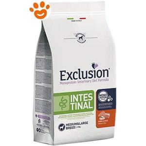 Exclusion Dog Intestinal Adult Medium Large Breed Maiale e Riso - Sacco Da 2 Kg