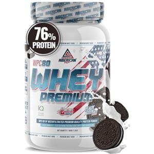 AS American Suplement | Premium Whey Protein | Proteine del siero di latte | Aumentare la massa muscolare | Alta concentrazione di proteine WPC80 Pure | Kyowa Quality® (900 gr, Oreo)