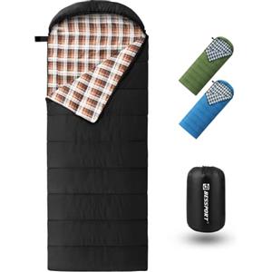 Bessport Sacco A Pelo Busta, Impermeabile Compatto Sacco a Pelo Invernale per 3-4 Stagioni per Campeggio Trekking, Escursioni, attività all'Aria Aperta